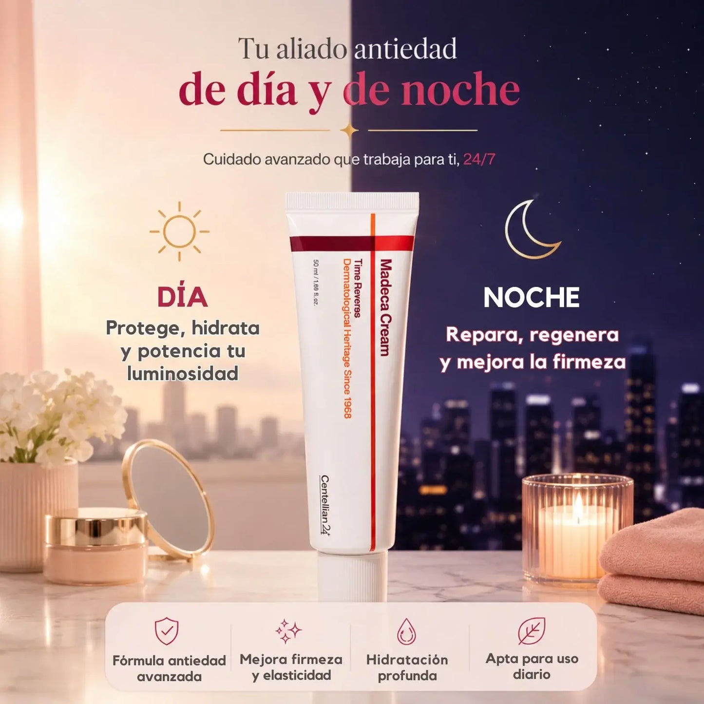 Crema Antiedad Coreana Madeca Time Reverse | 50ml